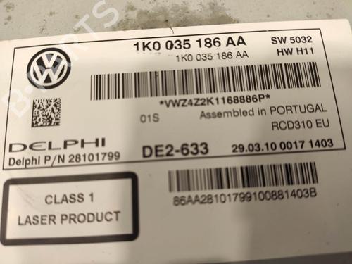 Radio VW GOLF VI Variant (AJ5) [2009-2014]  14472355