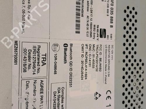 Used Electronic module Electronic module SEAT TOLEDO IV (KG3) 1.6 TDI (115 hp) 34462876 34462876