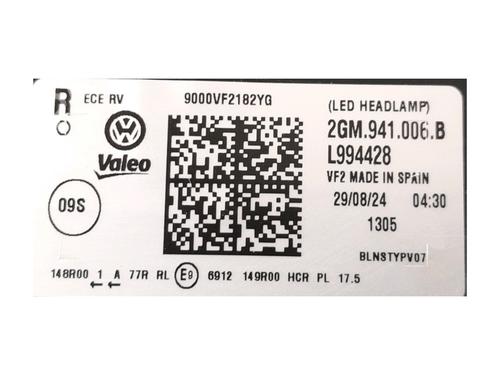 Right headlight VW T-CROSS (C11, D31) 1.0 TSi | BP38569422C29 - Image 3