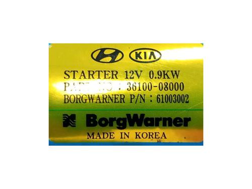Starter KIA RIO IV (YB, SC, FB) 1.0 T-GDI 100 Eco-Dynamics+ | BP35735804M8 - Image 4