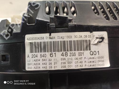 Instrument cluster MERCEDES-BENZ C-CLASS (W204) | BP14472405C47