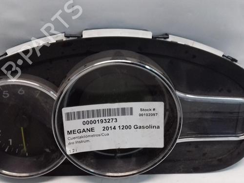 Used Instrument cluster RENAULT MEGANE III Hatchback (BZ0/1_, B3_) 1.2 TCe (BZ2B, BZ11) (116 hp) 14458789