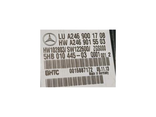 Climate control MERCEDES-BENZ A-CLASS (W176) A 200 CDI (176.001) | BP22354150I5 