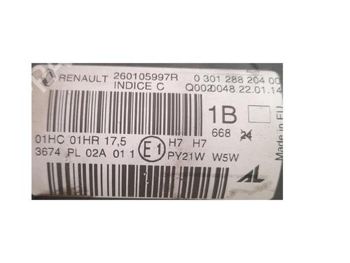 Right headlight RENAULT MEGANE III Hatchback (BZ0/1_, B3_) 1.2 TCe (BZ2B, BZ11) | BP37241007C29 - Image 3