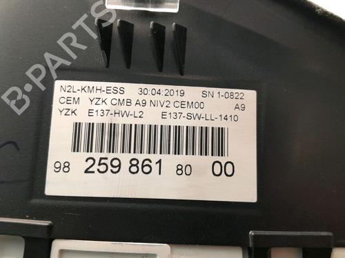 Used Instrument cluster Instrument cluster PEUGEOT 208 I (CA_, CC_) 1.2 THP 110 (110 hp) 34462732 34462732
