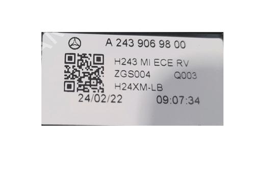 Rear center light MERCEDES-BENZ EQA (H243) EQA 250+ (243.702) | BP37268721I39 - Image 5
