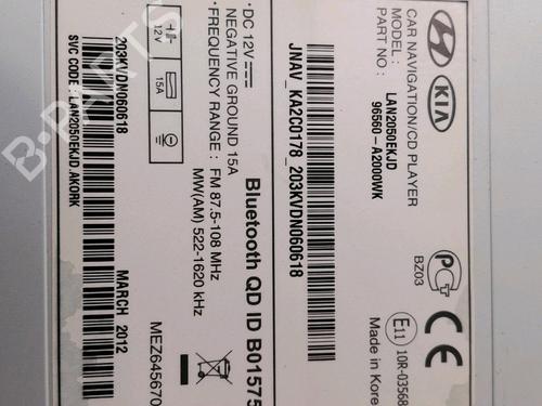 Radio KIA CEE'D (JD) | BP34491185E6 - Image 4