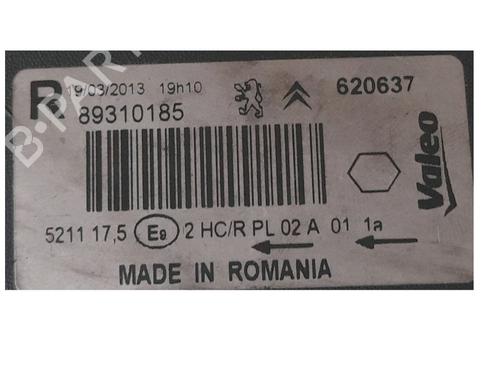 Right headlight CITROËN XSARA PICASSO (N68) 2.0 HDi | BP27437458C29 