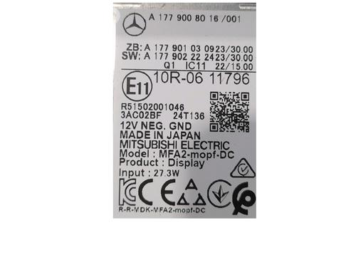 Instrument cluster MERCEDES-BENZ EQA (H243) EQA 250+ (243.702) | BP37241302C47 - Image 3