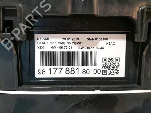 Used Instrument cluster Instrument cluster CITROËN BERLINGO (ER_, EC_) 1.5 BlueHDi 130 (ECYHZJ, ECYHZR) (131 hp) 34462781 34462781