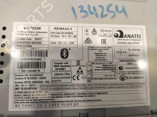 Radio RENAULT CLIO IV (BH_)  | BP14470481E6 