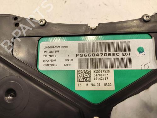 Instrument cluster PEUGEOT 307 (3A/C) 1.6 HDi 110 | BP14447091C47 