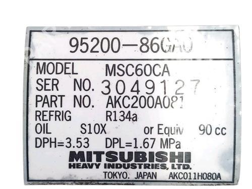AC compressor SUZUKI IGNIS II (MH) 1.3 (RM413) | BP35731841M34  - Image 5