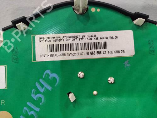 Instrument cluster CITROËN C3 II (SC_) 1.4 HDi 70 (SC8HZC, SC8HR0, SC8HP4) | BP14465519C47 