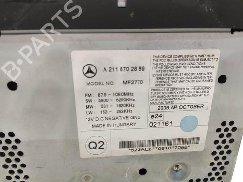 Radio MERCEDES-BENZ E-CLASS (W211) E 280 CDI (211.020) | BP14465028E6 