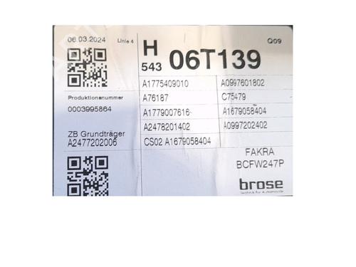 Front right window mechanism MERCEDES-BENZ EQA (H243) EQA 250+ (243.702) | BP37268710C23 - Image 5