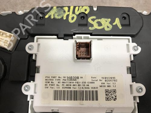 Instrument cluster PEUGEOT 508 I (8D_) 2.0 BlueHDi 180 | BP20624502C47