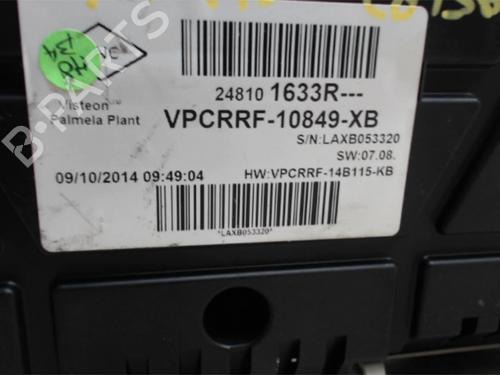 Instrument cluster RENAULT CLIO IV (BH_) 1.5 dCi 75 | BP13290257C47