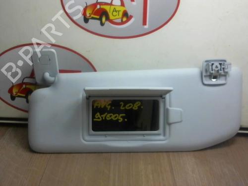 Used Left sun visor PEUGEOT 208 I (CA_, CC_) 1.0 VTi (68 hp) 13286734