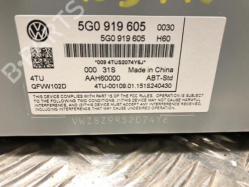 Display monitor VW GOLF VII (5G1, BQ1, BE1, BE2) 1.4 TSI | BP31245191C48