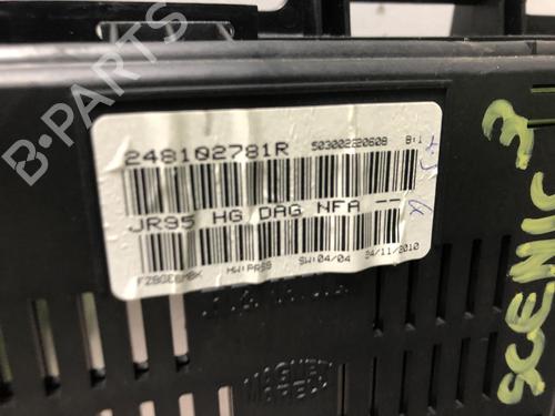 Used Instrument cluster RENAULT SCÉNIC III (JZ0/1_) 1.5 dCi (110 hp) 20616277