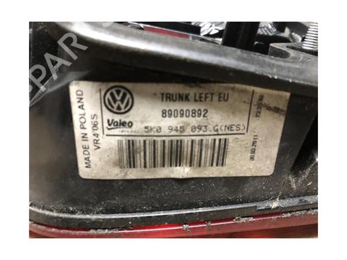 Left tailgate light VW GOLF VI (5K1) 1.6 TDI | BP23873658C79 
