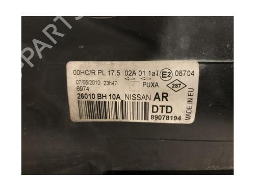 Right headlight NISSAN NOTE (E11, NE11) 1.4 | BP20619027C29 