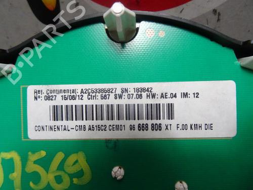 Instrument cluster CITROËN C3 II (SC_) 1.4 HDi 70 (SC8HZC, SC8HR0, SC8HP4) | BP12966397C47