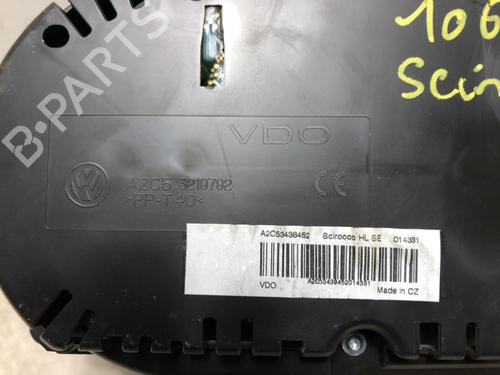 Instrument cluster VW SCIROCCO III (137, 138) 2.0 TDI | BP20614022C47 