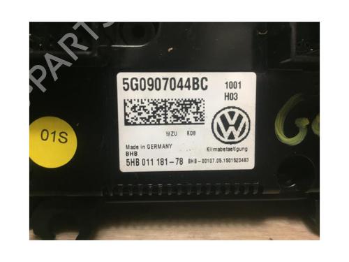 Climate control VW GOLF VII (5G1, BQ1, BE1, BE2) 1.6 TDI | BP23128168I5 