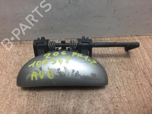 Used Front left exterior door handle PEUGEOT 206 Hatchback (2A/C) 2.0 HDI 90 (90 hp) 13268112