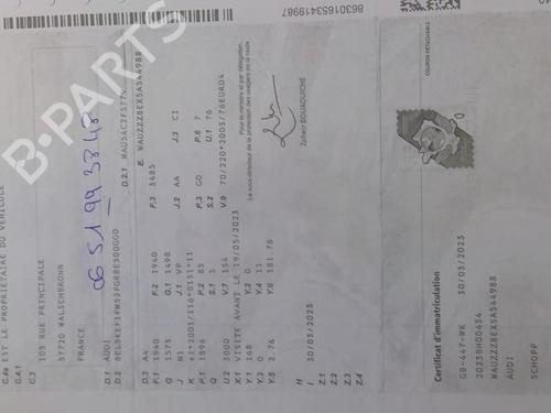 Felga AUDI A4 B6 (8E2) 1.9 TDI | BP28329954C45 