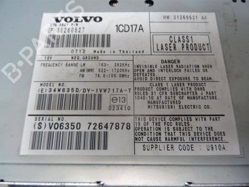 Radio VOLVO C30 (533) 1.6 D | BP21095880E6 
