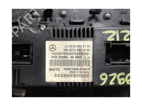 Climate control MERCEDES-BENZ E-CLASS (W212) E 220 CDI / BlueTEC (212.001, 212.002) | BP15968348I5 