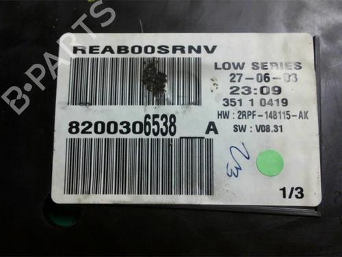 Instrument cluster RENAULT MEGANE II (BM0/1_, CM0/1_) 1.4 16V (BM0B, CM0B) | BP29753636C47