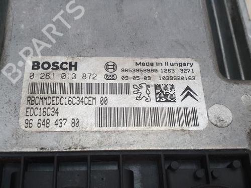 Engine control unit (ECU) PEUGEOT 1007 (KM_) 1.6 HDi | BP28717458M57
