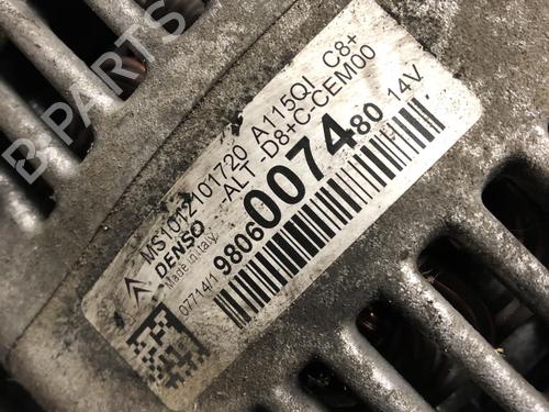 Alternatore PEUGEOT 2008 I (CU_) 1.2 VTi (82 hp) 31645553
