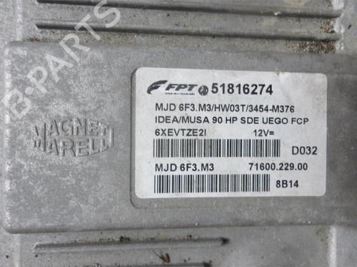 Engine control unit (ECU) FIAT IDEA (350_) 1.3 D Multijet | BP25298678M57