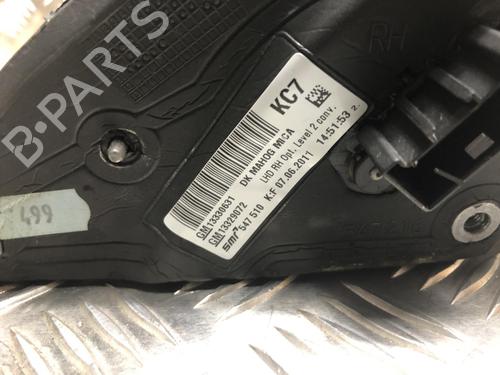 Right mirror OPEL INSIGNIA A (G09) 2.0 CDTI (68) | BP31198288C27