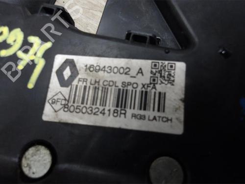 Front left lock RENAULT SCÉNIC IV (J9_) 1.5 dCi 110 | BP23034117C98 