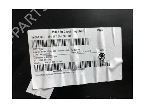 Høyre bakpanel SKODA SCALA (NW1) 1.0 TSI | BP23036298C61 