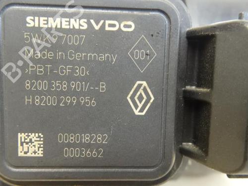 Mass air flow sensor RENAULT CLIO III (BR0/1, CR0/1) 1.5 dCi (C/BR0G, C/BR1G) | BP13037457M95