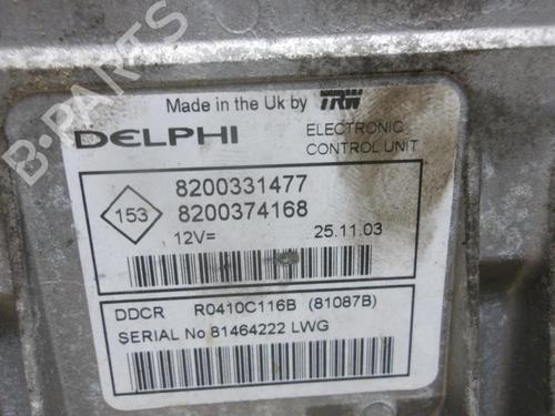 Used Engine control unit (ECU) RENAULT CLIO II (BB_, CB_) 1.5 dCi (B/CB08) (82 hp) 13275255
