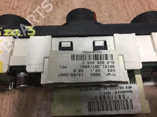 Climate control SEAT IBIZA III (6L1) 1.9 TDI | BP25305660I5