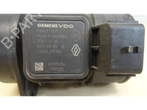 Mass air flow sensor RENAULT CLIO III (BR0/1, CR0/1) 1.5 dCi (C/BR0G, C/BR1G) | BP25297639M95 