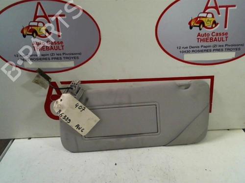 Used Left sun visor PEUGEOT 407 (6D_) 2.0 HDi 135 (6DRHRH, 6DRHRE, 6DRHRG, 6DRHRJ) (136 hp) 12970764