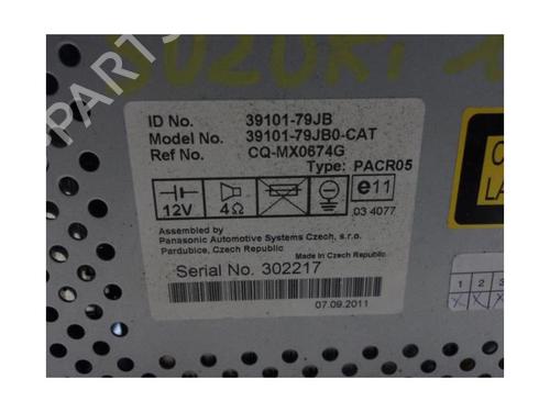 Radio SUZUKI SX4 (EY, GY) 2.0 DDiS 4x4 (RW420D) | BP13282166E6 