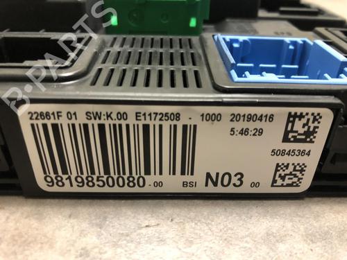 Used Fuse box PEUGEOT 2008 I (CU_) 1.5 BlueHDI 100 (102 hp) 20619855