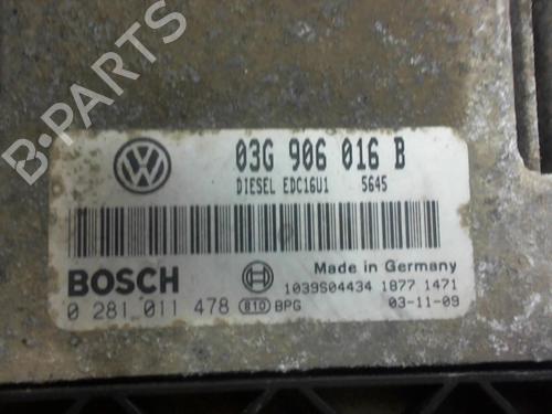 Engine control unit (ECU) VW GOLF V (1K1) 1.9 TDI | BP38072266M57 - Image 2