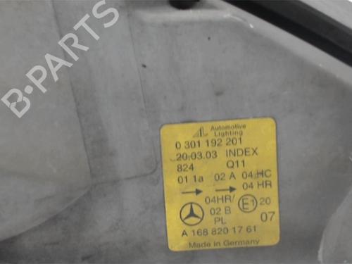 Left headlight MERCEDES-BENZ A-CLASS (W168) A 170 CDI (168.009, 168.109) | BP13128763C28 